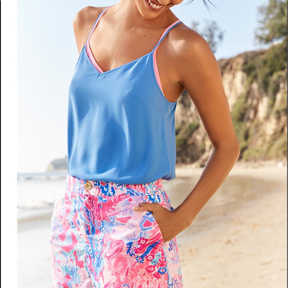 New Lilly Pulitzer DUSK TOP Bennet Blue - Picture 6 of 10